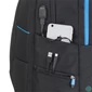 Kép 4/6 - Notebook hátizsák, gaming eszközökhöz, 17,3", RIVACASE "Borneo 7860", fekete