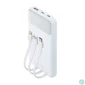 Kép 6/6 - Power bank, beépített kábellel, 10.000mAh, RIVACASE "VA2211", fehér