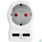 Kép 1/7 - Adapter, Egyesült Királyságba utazóknak, USB, földelt, SKROSS
