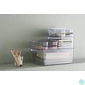 Kép 4/6 - Műanyag tárolódoboz, 1,3 liter, SMARTSTORE "Compact Clear Slim", átlátszó