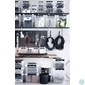 Kép 2/7 - Műanyag tárolódoboz, 3 liter, fekete fogantyúkkal, SMARTSTORE "Classic 3", átlátszó