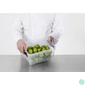 Kép 3/7 - Műanyag tárolódoboz, 8 liter, fekete fogantyúkkal, SMARTSTORE "Classic 10", átlátszó