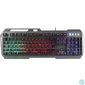 Kép 1/5 - Billentyűzet, vezetékes, gaming, fém, USB, HUN, SPEEDLINK "LUNERA RGB Rainbow", fekete