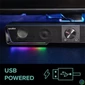Kép 3/5 - Hangszóró, 12W, 2x3.5 mm jack + USB-A, SPEEDLINK "GRAVITY RGB Stereo Soundbar", fekete