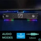 Kép 4/5 - Hangszóró, 12W, 2x3.5 mm jack + USB-A, SPEEDLINK "GRAVITY RGB Stereo Soundbar", fekete