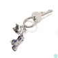 Kép 2/2 - Kulcstartó, 2 charm dísszel, SWAROVSKI® kristályokkal, TROIKA "Key cruising"