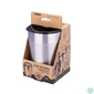 Kép 3/4 - Termoszbögre, 300 ml, rozsdamentes acél, TROIKA "Cup-uccino", ezüst