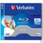 Kép 1/5 - BD-R BluRay lemez, nyomtatható, 25GB, 6x, 1 db, normál tok, VERBATIM