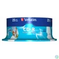 Kép 2/3 - CD-R lemez, nyomtatható, matt, ID, AZO, 700MB, 52x, 25 db, hengeren, VERBATIM