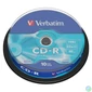Kép 1/3 - CD-R lemez, 700MB, 52x, 10 db, hengeren, VERBATIM "DataLife"