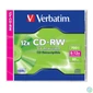 Kép 1/3 - CD-RW lemez, újraírható, SERL, 700MB, 8-12x, 1 db, normál tok, VERBATIM