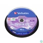 Kép 1/3 - DVD+R lemez, kétrétegű, 8,5GB, 8x, 10 db, hengeren, VERBATIM "Double Layer"