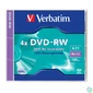 Kép 1/2 - DVD-RW lemez, újraírható, 4,7GB, 4x, 1 db, normál tok, VERBATIM