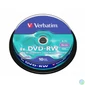 Kép 1/3 - DVD-RW lemez, újraírható, 4,7GB, 4x, 10 db, hengeren, VERBATIM