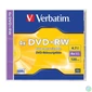 Kép 1/2 - DVD+RW lemez, újraírható, 4,7GB, 4x, 1 db, normál tok, VERBATIM