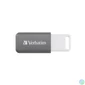 Kép 2/5 - Pendrive, 128GB, USB 2.0, VERBATIM "Databar", szürke