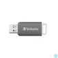 Kép 4/5 - Pendrive, 128GB, USB 2.0, VERBATIM "Databar", szürke