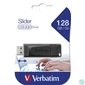 Kép 1/4 - Pendrive, 128GB, USB 2.0, VERBATIM "Slider", fekete