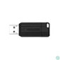 Kép 2/5 - Pendrive, 128GB, USB 2.0, 10/4MB/sec, VERBATIM "PinStripe", fekete