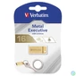 Kép 2/3 - Pendrive, 16GB, USB 3.2, VERBATIM "Executive Metal" arany