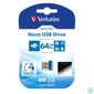 Kép 1/6 - Pendrive, 64GB, USB 3.2, 80/25MB/s, VERBATIM "Nano"