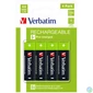 Kép 1/5 - Tölthető elem, AA ceruza, 4x2500 mAh, VERBATIM