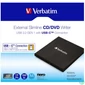 Kép 1/4 - CD/DVD író, vékony, fém ház, USB 3.2 - USB-C, VERBATIM