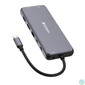 Kép 1/7 - USB elosztó-HUB, USB-C PD/2xHDMI/VGA/LAN/3xUSB/USB-C/2xUSB 2.0/SD/mSD/3,5jack VERBATIM