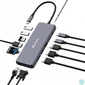 Kép 5/7 - USB elosztó-HUB, USB-C PD/2xHDMI/VGA/LAN/3xUSB/USB-C/2xUSB 2.0/SD/mSD/3,5jack VERBATIM