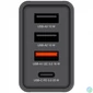 Kép 3/4 - Hálózati töltő, 1xUSB-C PD (20W), USB-A QC 3.0, 2xUSB-A (10W), VERBATIM, fekete