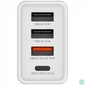 Kép 3/6 - Hálózati töltő, 1xUSB-C PD (20W), USB-A QC 3.0, 2xUSB-A (10W), VERBATIM, fehér