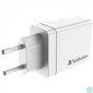 Kép 4/6 - Hálózati töltő, 1xUSB-C PD (20W), USB-A QC 3.0, 2xUSB-A (10W), VERBATIM, fehér