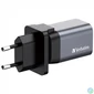 Kép 1/8 - Hálózati töltő, 1xUSB-C PD (35W), USB-A QC 3.0, EU/UK/US, GaN, VERBATIM