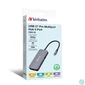 Kép 3/3 - USB elosztó-HUB, USB-C PD/1xHDMI/1xRJ45/2xUSB-A 3.2 Gen1, VERBATIM