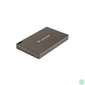 Kép 1/4 - SSD (külső memória) 512GB, USB-C 3.2 Gen2, VERBATIM "Metal Mini SSD", fekete