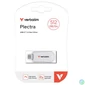 Kép 4/6 - Pendrive, 512GB, USB-C 3.2 Gen1, VERBATIM "Plectra", fehér