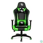 Kép 2/4 - Gamer szék, derékpárnával, fejpárnával, zöld