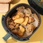 Kép 5/5 - Air fryer sütőpapír, olaj nélküli sütőhöz, négyzet, 23 cm, 50 db / csomag