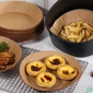 Kép 3/5 - Air fryer sütőpapír, olaj nélküli sütőhöz, kör, 23 cm, 50 db / csomag