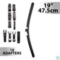 Kép 1/4 - Ablaktörlő 19"/47,5 cm - 10 db adapterrel