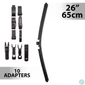 Kép 1/4 - Ablaktörlő 26"/65 cm - 10 db adapterrel