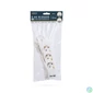 Kép 2/2 - Elosztó 3-as, 3 x 1,5 mm2, 1,5 m, 2 x USB-vel