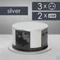 Kép 1/5 - Elosztó, rejtett, 3-as + USB-A + Type-C