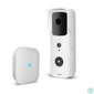 Kép 1/5 - Smart Wi-Fi-s videó kaputelefon szett, akkumulátoros, MicroSD, FHD, PIR, fehér