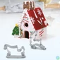 Kép 1/3 - Sütikiszúró forma, 3D mézeskalács házikó