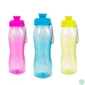 Kép 1/3 - Sport kulacs, műanyag, átlátszó, 750 ml, 3 színben