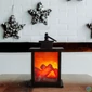 Kép 2/3 - LED dekor kandalló, elemes, 12 x 12 x 18,5 cm