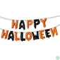 Kép 1/3 - Halloween-i lufi szett, "Happy Halloween" felirat, rögzítő szalaggal