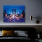 Kép 2/2 - LED-es fali hangulatkép, "Lánchíd",  2 x AA, 38 x 48 cm