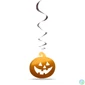 Kép 3/5 - Halloween-i dekoráció szett - 12 db tök - csillogó spirál akasztó